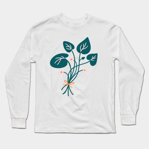 Botanical Bouquet Long Sleeve T-Shirt by ellolovey